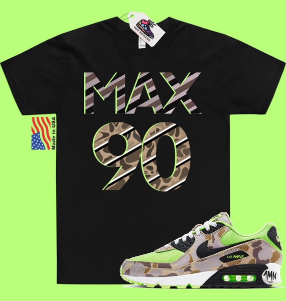 Dime Reducción de precios Optimismo Nike Air Max 90 Green Camo Camiseta Air Max 90 Green Camo - Etsy España