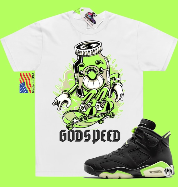 shirts for jordan 6 electric green