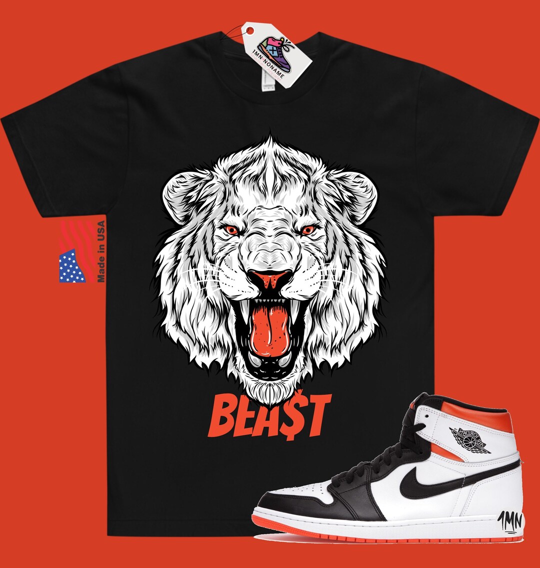 jordan 1 electro orange shirt