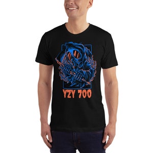 Yeezy 700 Bright Blue Match shirt "GRIM REAPER" image 4