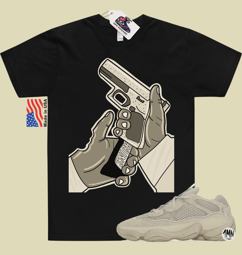 adidas Yeezy 500 Taupe Light Match Shirt "SNEAKERS GUN" Bild 1