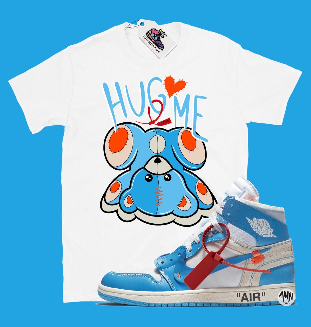 HUG ME STRONG Jordan Air Jordan High Off-white University Blue