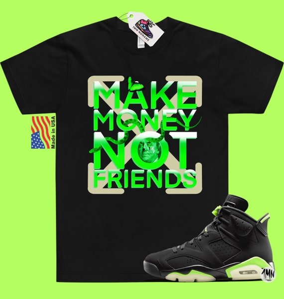 retro 6 electric green shirts