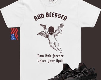 Yeezy 350 MX Rock Match Shirt God Blessed