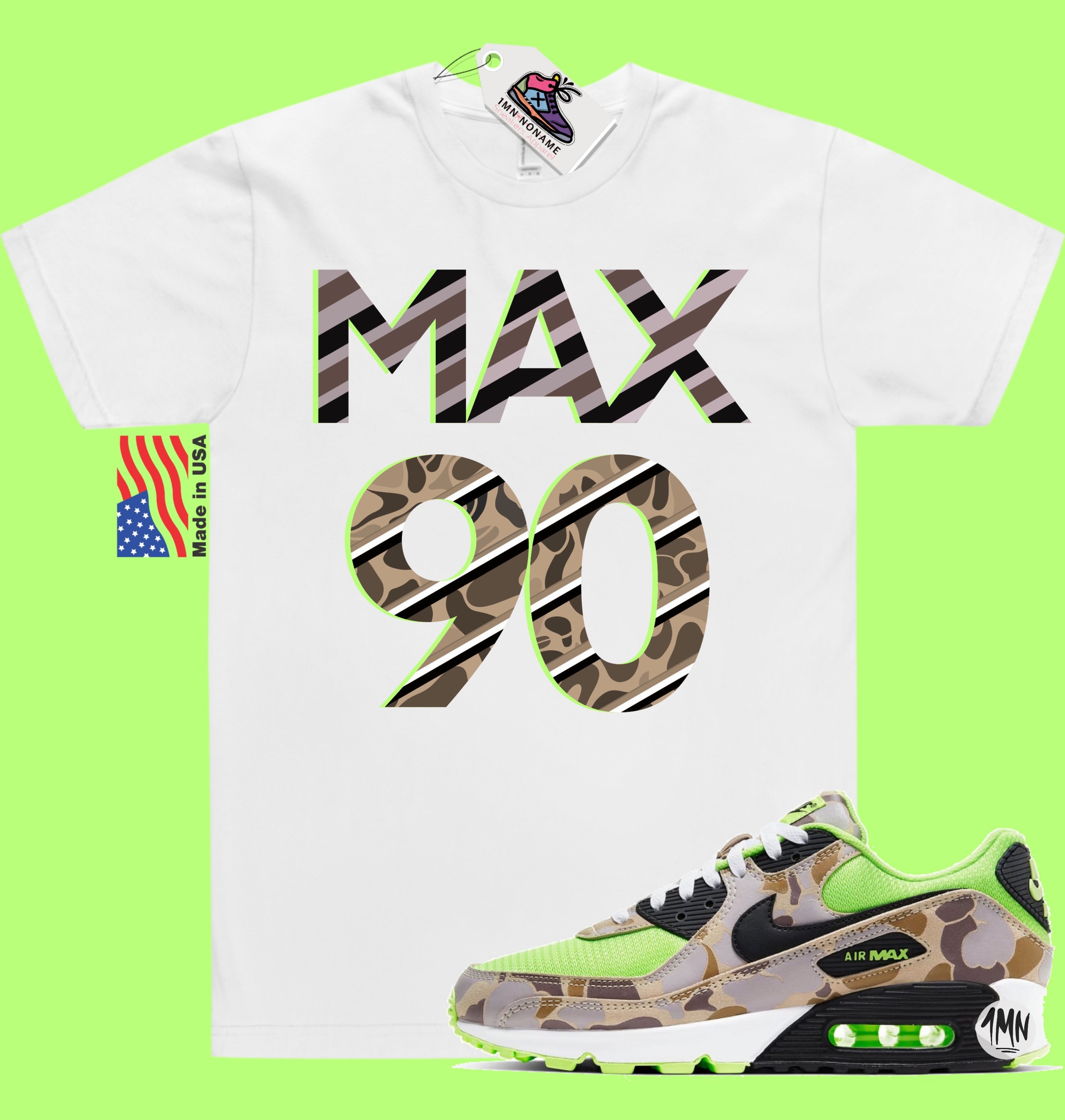 Nike Air Max 90 Green Camo T shirt Air Max 90 Green Camo Shirt