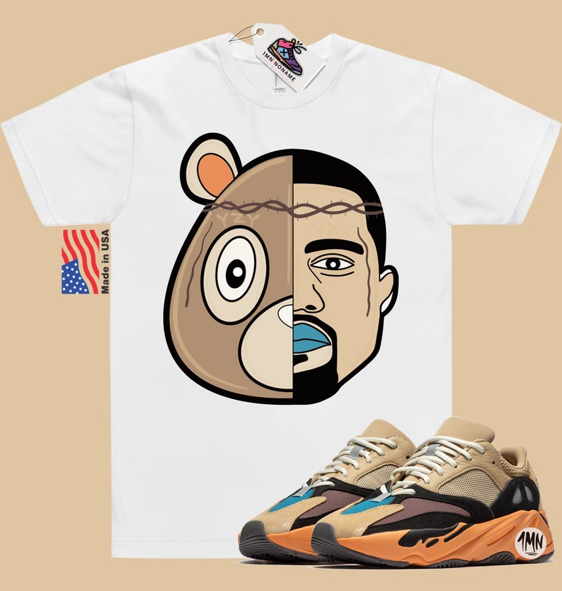 adidas Yeezy Boost 700 Enflame Amber Shirt "YZY FACES" image 1