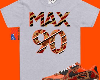 orange camo nike shirt