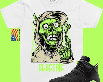 Jordan 6 Retro Electric Green Match Shirt 