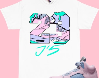 23 J'5 JORDAN 5 EASTER Shirt Match Jordan 5 Easter T-Shirt