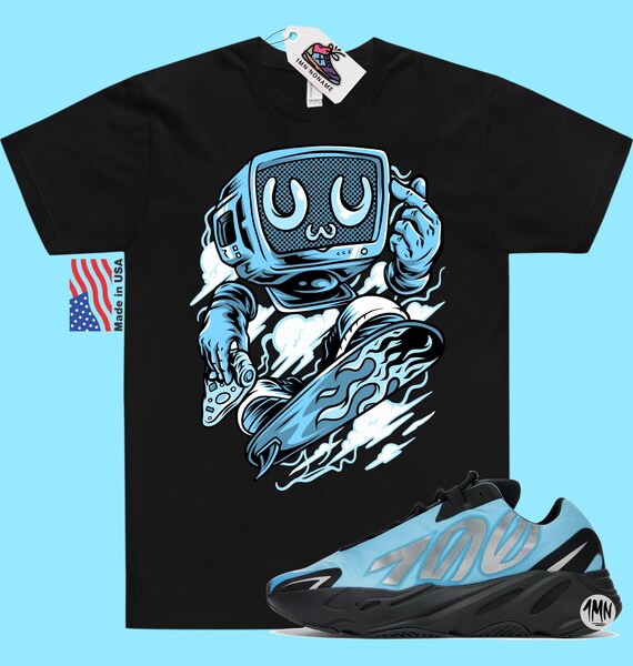 bright cyan yeezy boost 700 bleu