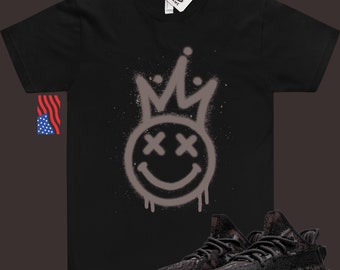 Yeezy 350 MX Rock Match Shirt Smiley