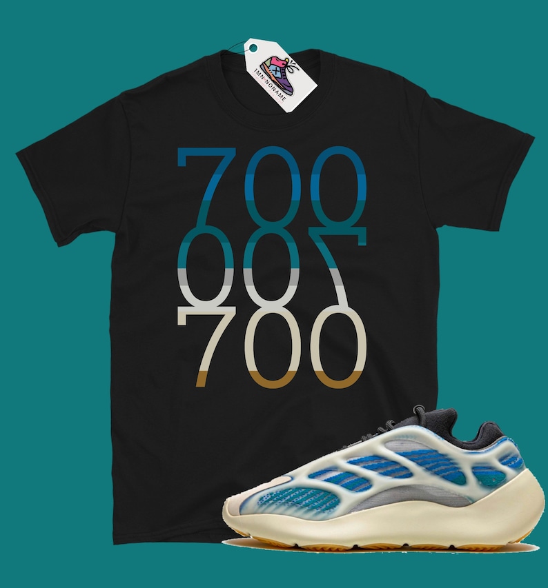 700 Yeezy 700 Kyanite T-Shirt Kyanite shirt Yeezy shirt 700 shirt v3 shirt Yeezy match shirt image 1