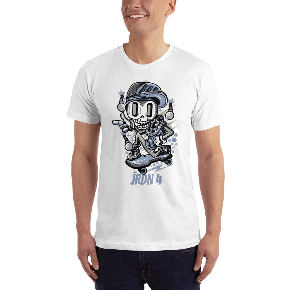 university blue jordan 4 t shirt