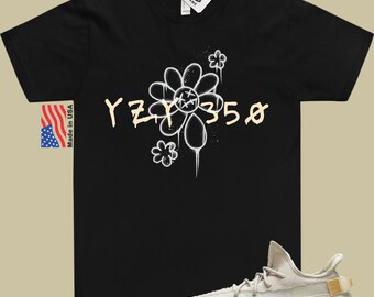 Yeezy 350 Light Match Shirt Flowers