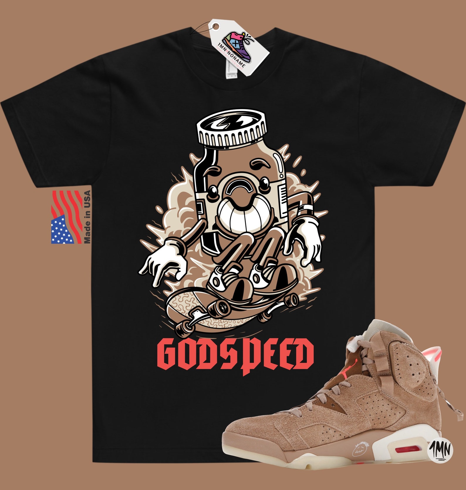 travis scott jordan 6 t shirt