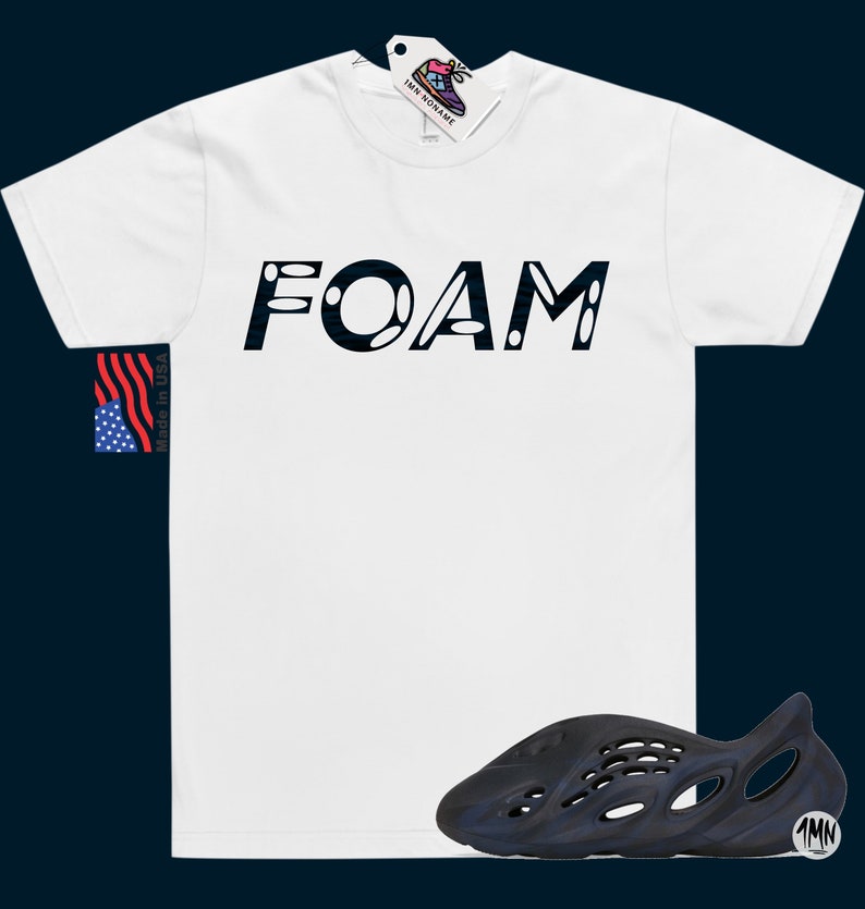 adidas Yeezy Foam RNNR Mineral Blue Match Shirt image 5