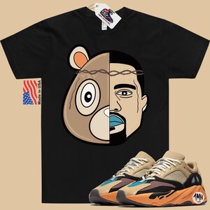 adidas Yeezy Boost 700 Enflame Amber Shirt "YZY FACES" image 5