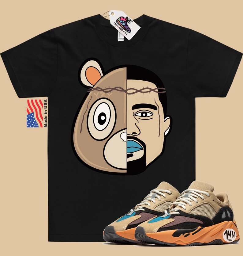 adidas Yeezy Boost 700 Enflame Amber Shirt "YZY FACES" image 5