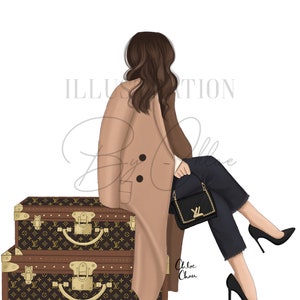  Fashion Louis Vuitton Travel Trunk Artwork Designer