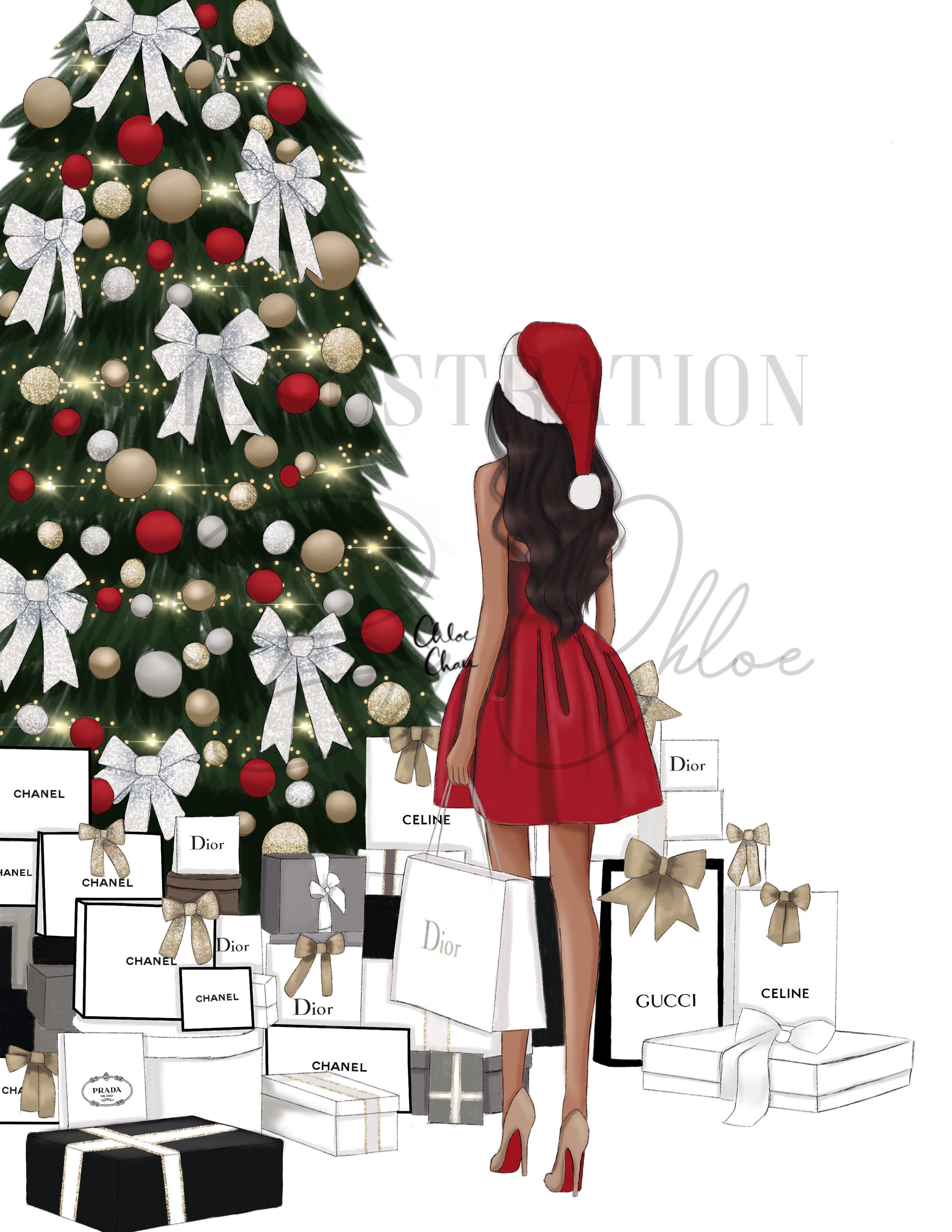 chanel gift set holiday card