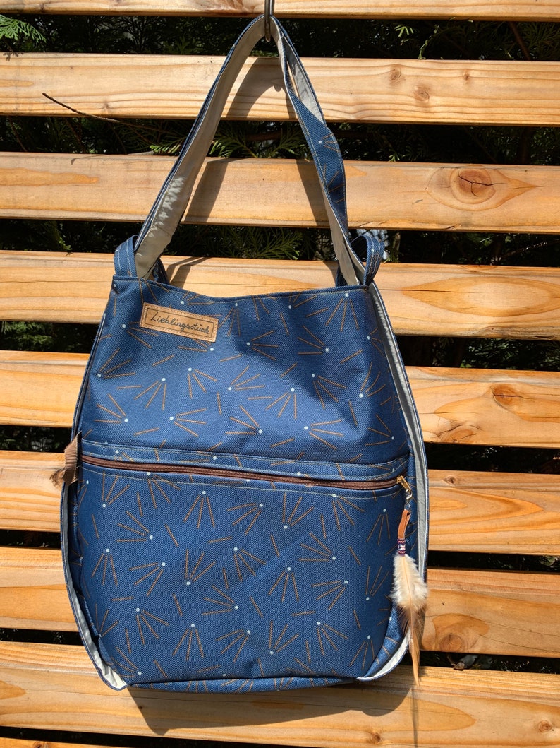 Bag backpack blue practically handy comfortable shoulder bag han Bag backpack blue practically handy comfortable shoulder bag han