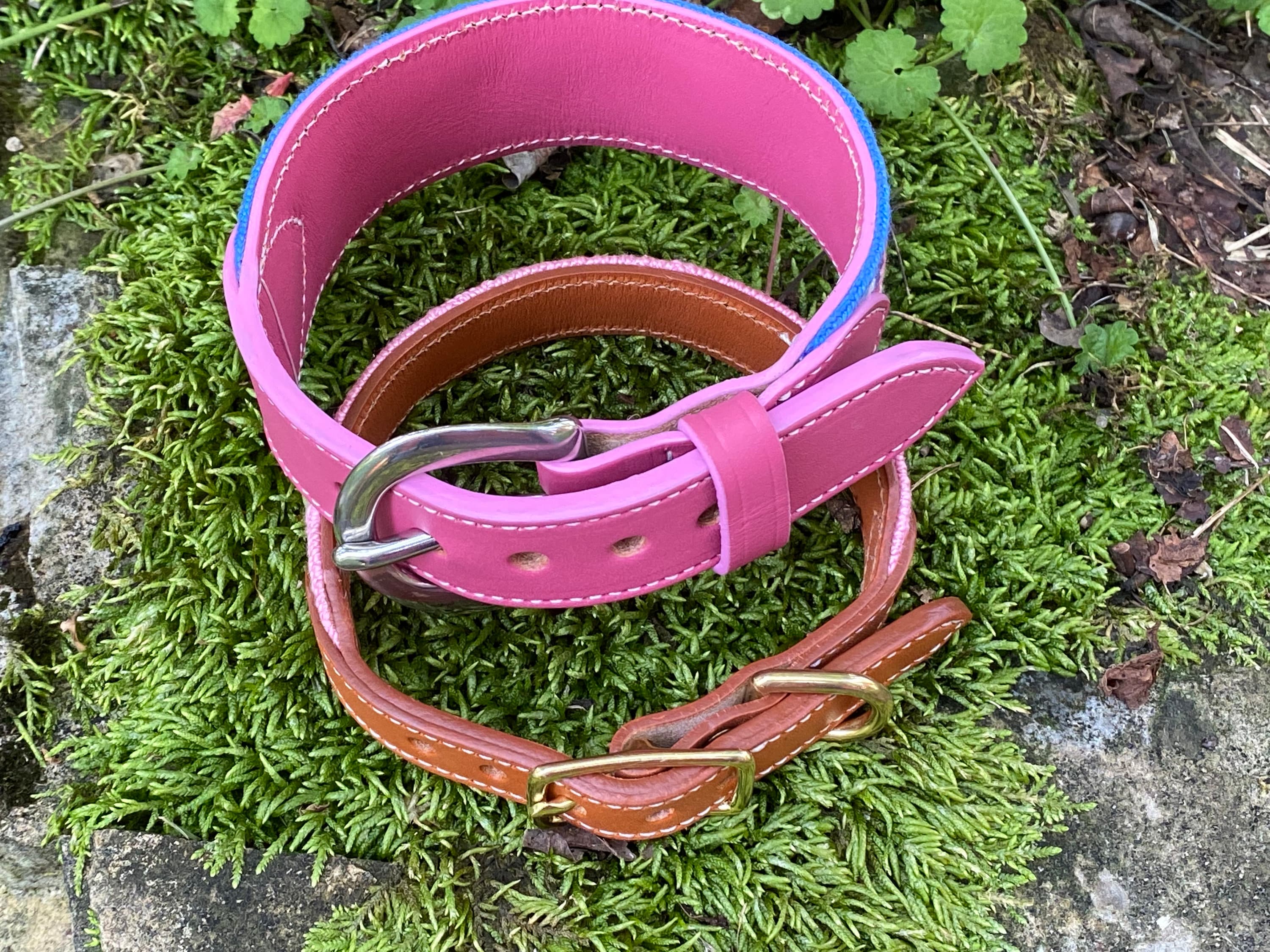 Handgenähtes Leder-Hundehalsband Für Große Hunde – Weich, Robust & In Größe L