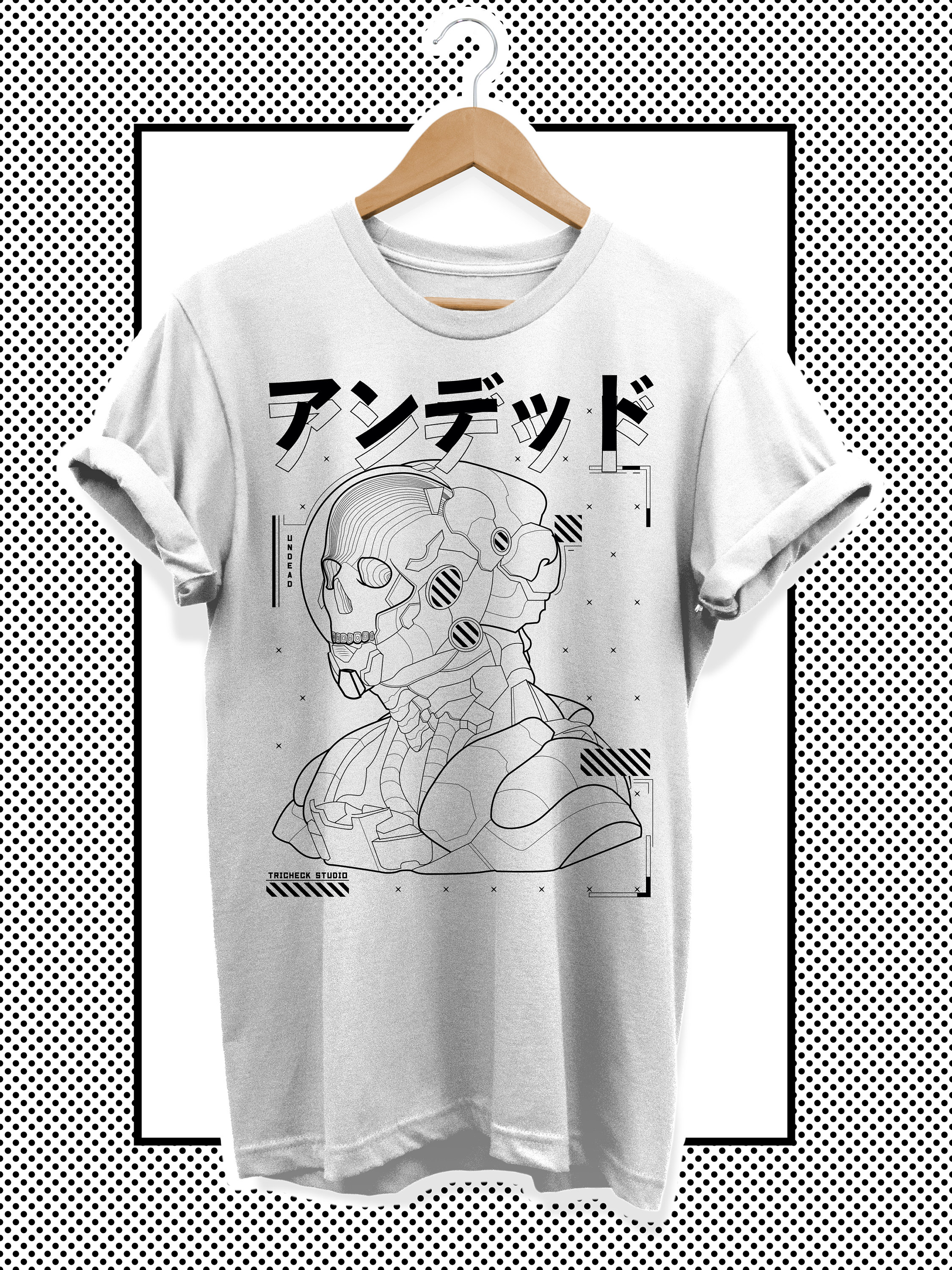 Unisex T-shirt Undead Japanese Techwear Clothing With -  Norway