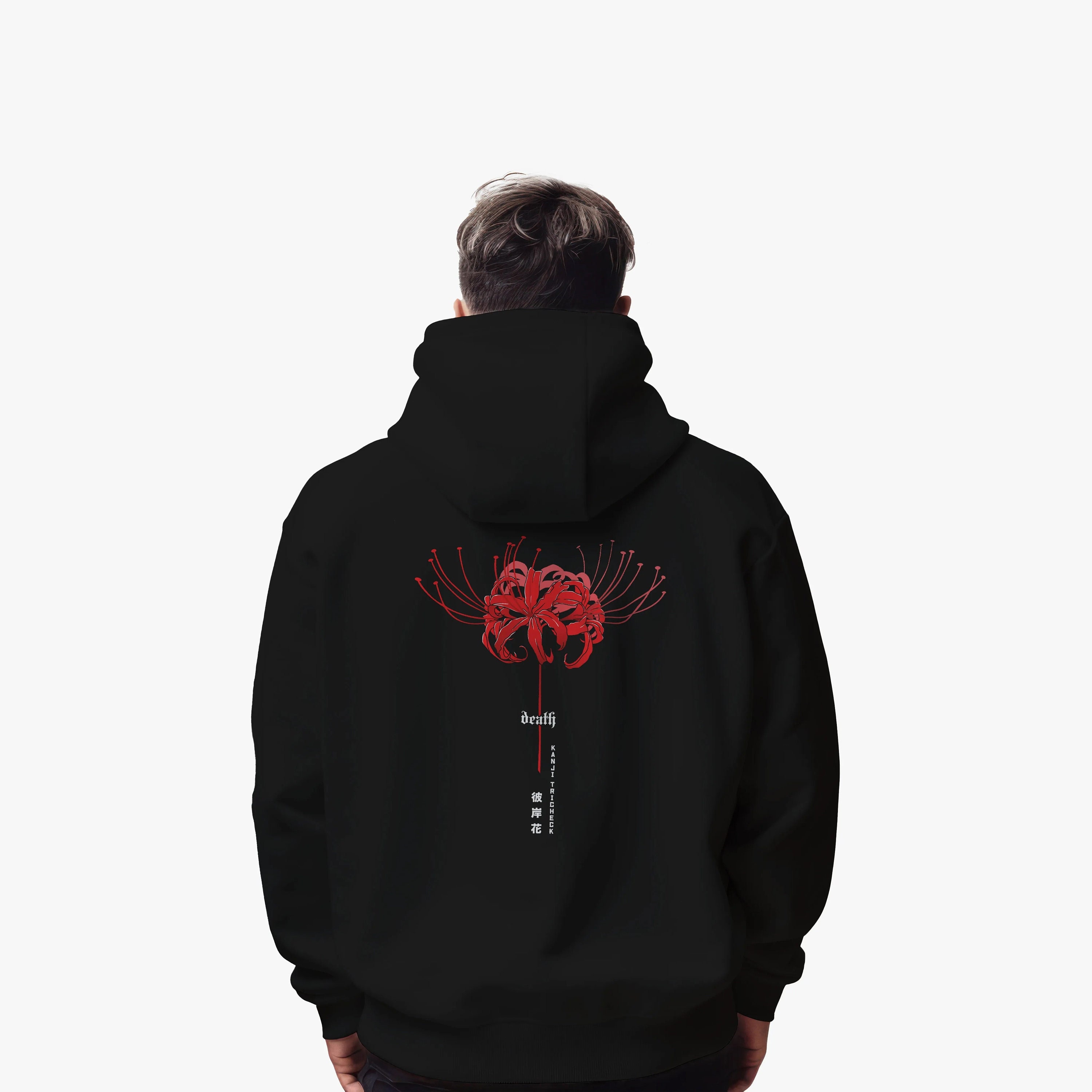 【CPGN STUDIO】Spider Lily Embroidery Brushed Hood Spider Lily Hoodie - Etsy