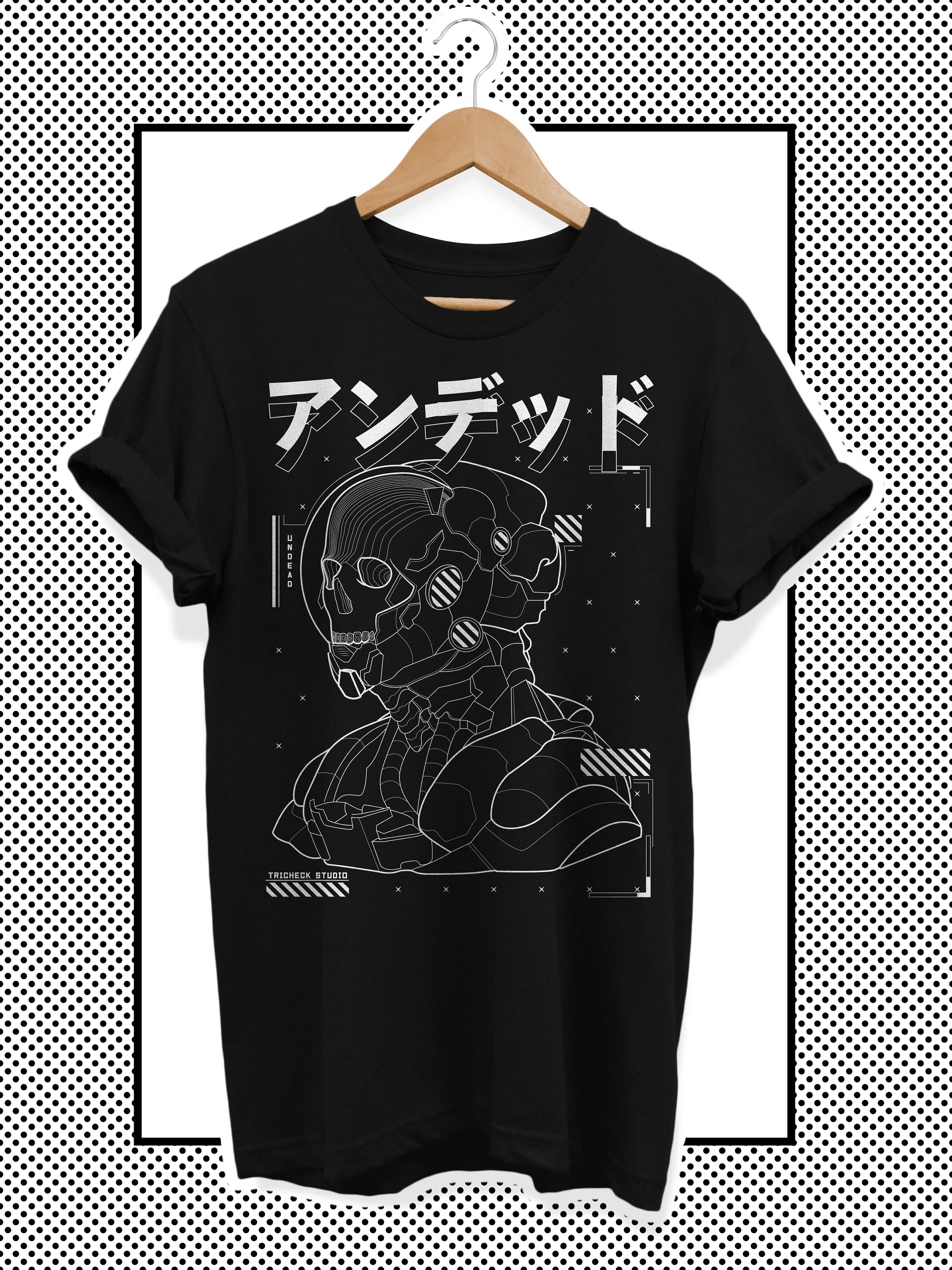 Unisex T-shirt Undead Japanese Techwear Clothing With -  Norway
