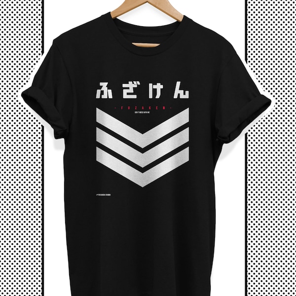 Techwear T-Shirt Männer und Frauen, Cyberpunk Schwarze Streetwear, Futuristischer Print - Fuzaken