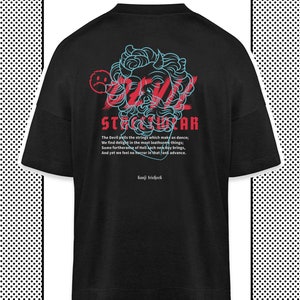 Oversized Streetwear T-Shirt, Grafik Shirt mit Renaissance Stil Motiv, Vintage Baggy T Shirt, Harajuku Anime Kleidung, Techwear Top