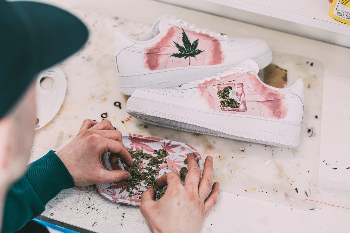 air force 1 custom weed