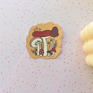 Red Mushrooms Vinyl Sticker / Cottagecore Die-cut Stickers / Waterproof Vinyl Stickers