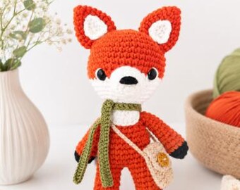 Mr. Foxalot Crochet Pattern – Cottagecore Forest Fox Amigurumi Plushie | Whimsical Woodland Creature PDF Pattern
