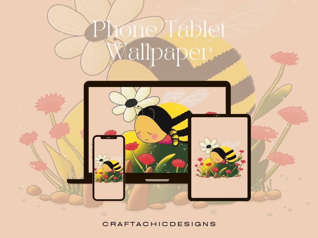 Cute Chonky Baby Bee Sleeping Wallpaper, Kawaii Insect (digital ...