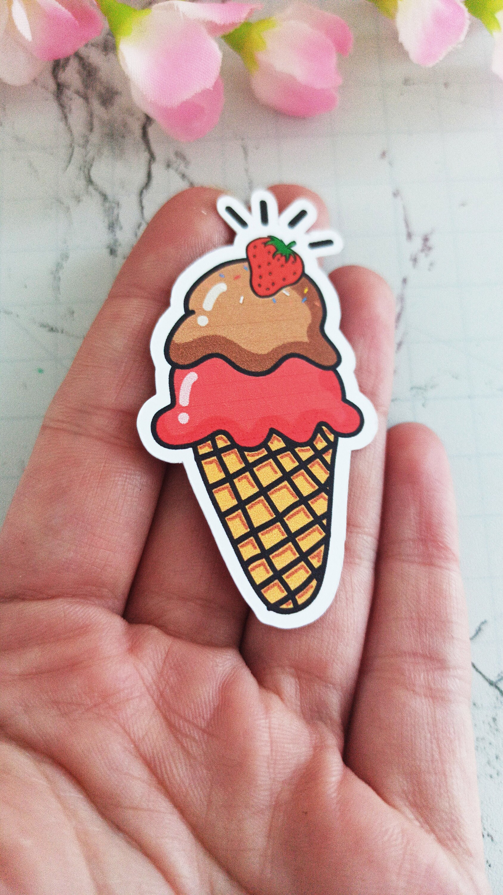 Ice Cream Sticker Set / Ice Cream Stickers / Dessert Stickers Etsy
