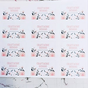 custom thank you cards labels 1 sheet packaging supplies etsy