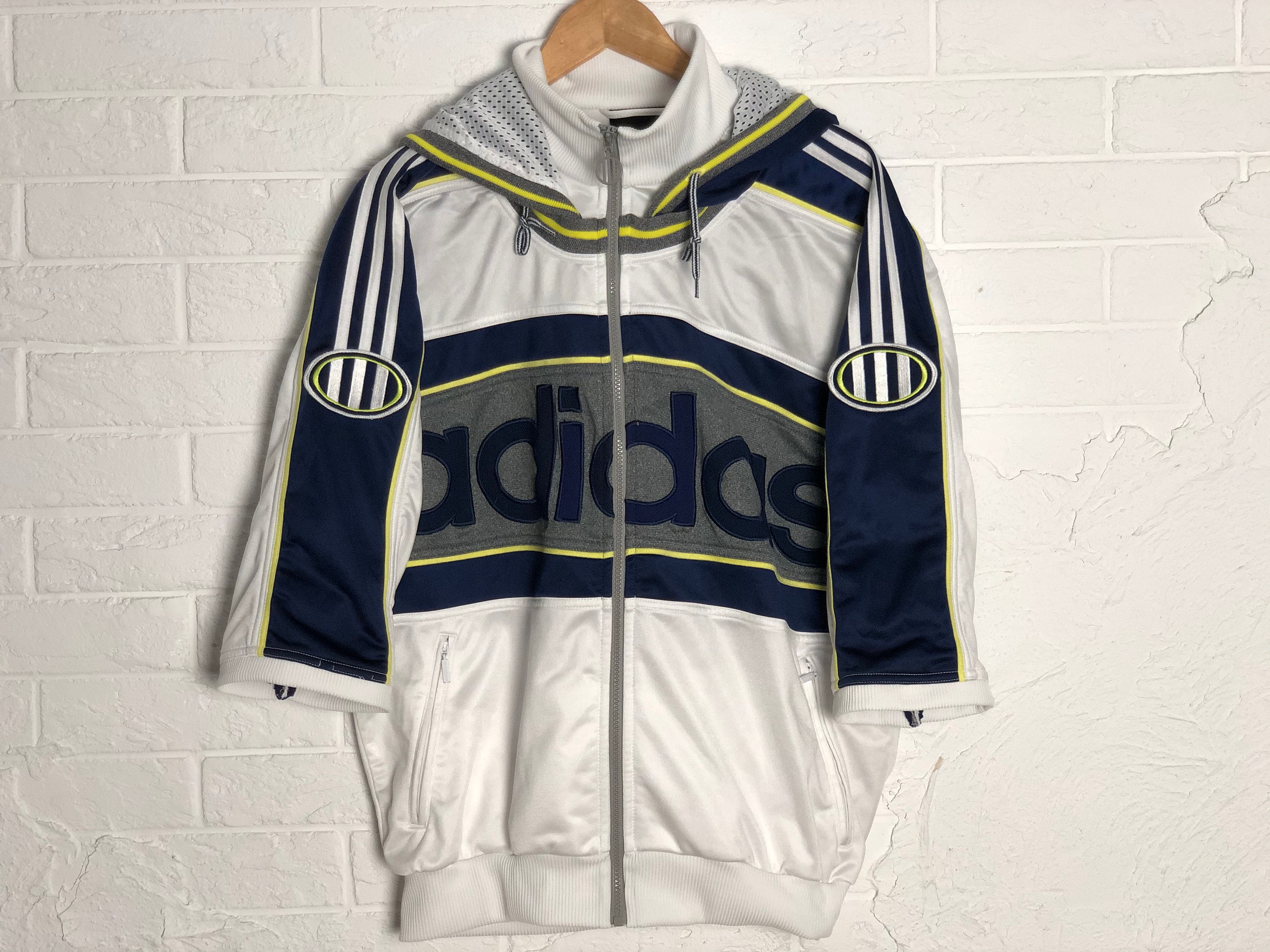 ADIDAS Vintage jacket medium size Retro jacket Adidas 90s Etsy