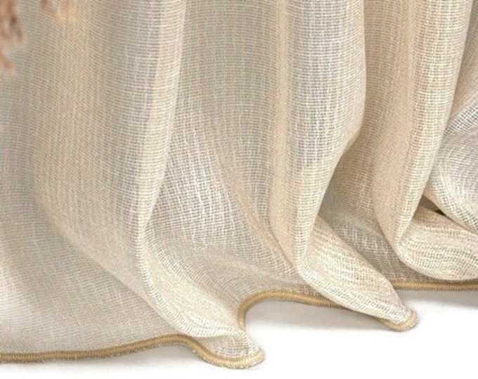 Linen Sheer Curtains,Modern Custom Size Linen Sheer,Linen Sheer Art Deco Curtains