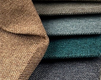 Cortina opaca con aspecto de lino: panel de tela aislante del sonido y el calor