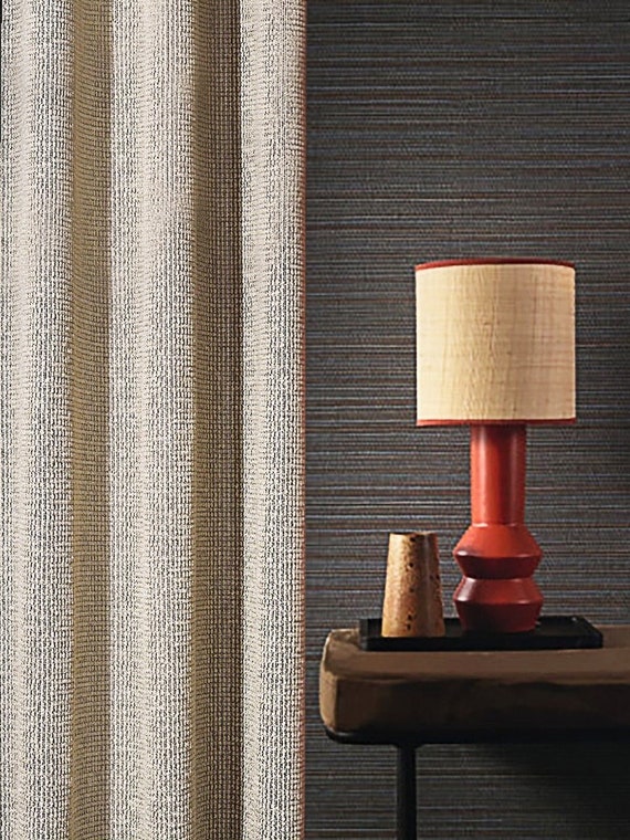 Linen Sheer Curtains: Art Deco Style, Light Filtering