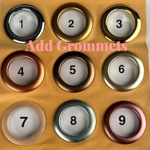 Add Grommets To Your Curtains,Eyelets inner diameter 1,5 inch