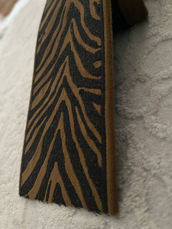 Zebra Print Fabric Trim: Embroidered Curtain Border, 3.5" Wide