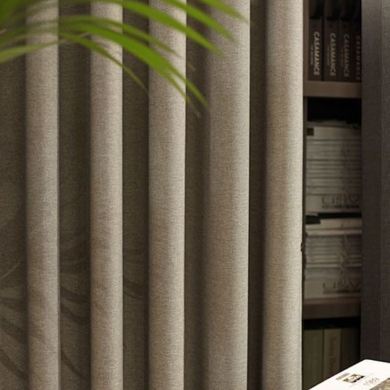 Art Deco Cotton Drapery Curtain Panels: Extra Long