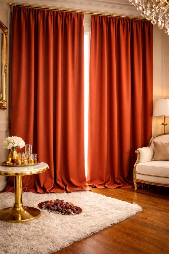Blackout Bedroom Curtains: 100% Full Darkening Polyester Drapery