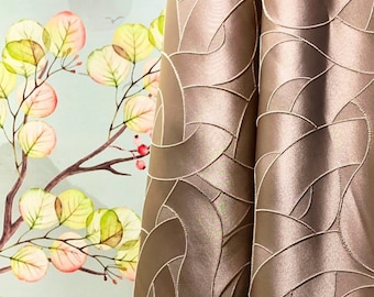 Cortinas Art Déco geométricas: par de paneles modernos