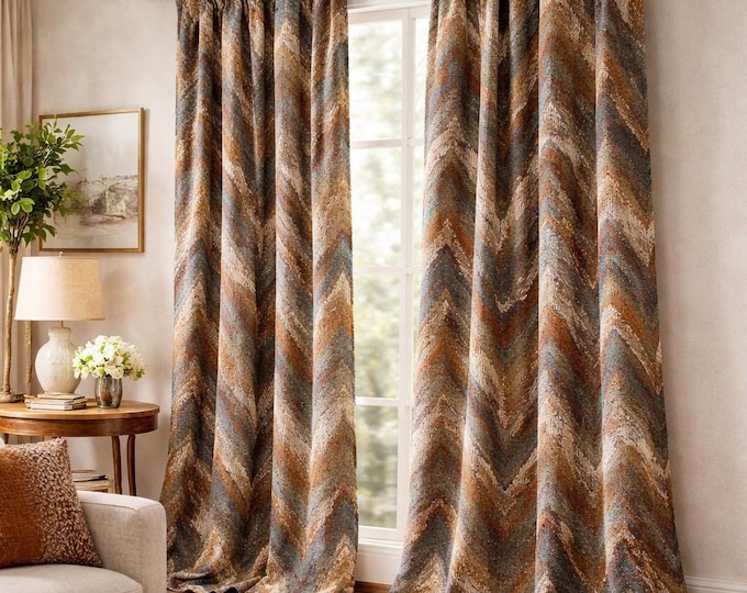 Featured listing image: Linen Curtains: Modern Living Room & Bedroom Drapery