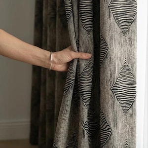 Tende geometriche in stile Art Déco: coppia di pannelli moderni