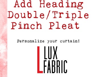 Add Pleats to Your Drapes- Triple Pinch Pleated Curtains-Double Pinch Pleated,Curtains not included