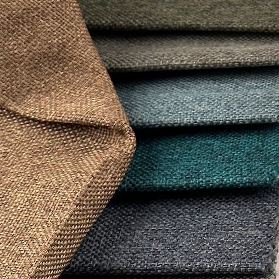 Linen Look Dimout Curtain: Thermal Soundproof Fabric Panel